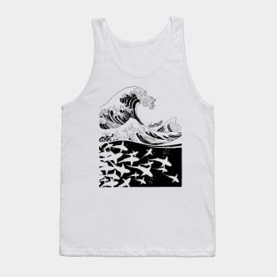 Wave of sharks Tank Top